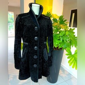 Faux Persian Lamb Fitted Jacket